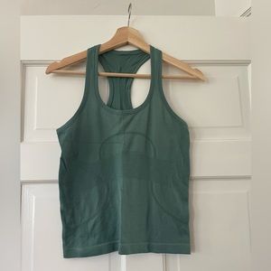 Green Lululemon Swiftly Racerback Tank (Race Length)